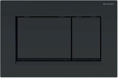 GEBERIT SIGMA30 змивна клавіша, подвійний змив: чорний матовий, легко чиститься покриття, чорний 115.883.16.1 115.883.16.1 фото