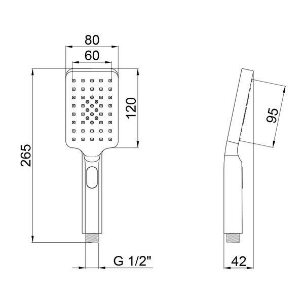 Лійка для ручного душу Qtap Rucni A121N3KBB QTRUCA121N3KBB фото