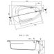 Ванна акрил. Cersanit JOANNA NEW 140х90, левая+НОЖКИ ТИП 1 S301-165 фото 3