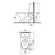 Унитаз-компакт KOLO SOLO, кос. слив, 3/6л, нижн. подв. с сиденьем полипропилен 79232000 фото 2