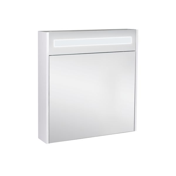 Зеркальный шкаф подвесной Qtap Robin 700х730х145 White с LED-подсветкой QT1377ZP7001W QT1377ZP7001W фото