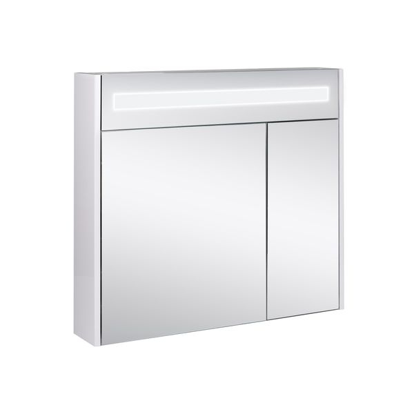 Дзеркальна шафа підвісна Qtap Robin 800х730х145 White з LED-підсвічуванням QT1377ZP8001W QT1377ZP8001W фото