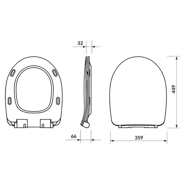 Унитаз-компакт Cersanit 705 CERSANIA SIMPLE ON 011 гор слив,3/6,нижн подв+сид. DELFIІ/MODUO SLIM дюр медл пад K119-001 фото