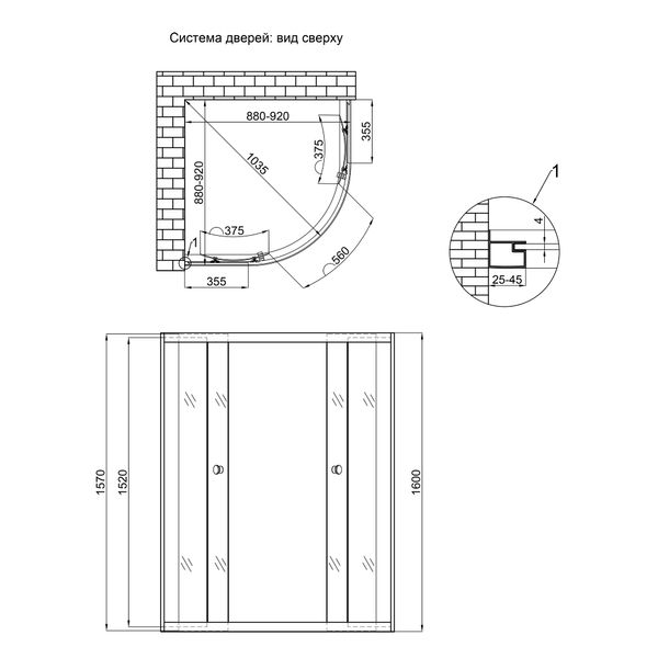 Душевая кабина Lidz Latwa SC90x90.SAT.HIGH.GR, стекло тонированнное 4 мм без поддона SD00047613 фото