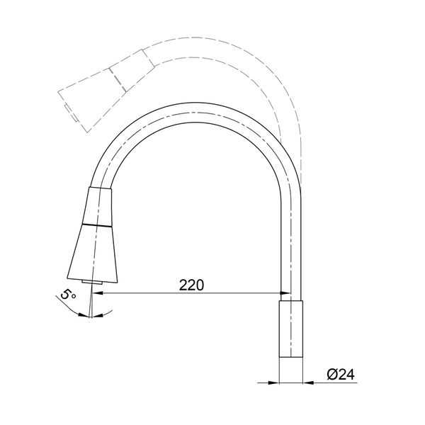 Излив к смесителю Qtap Spring CRW 007F-1 QT43910 фото