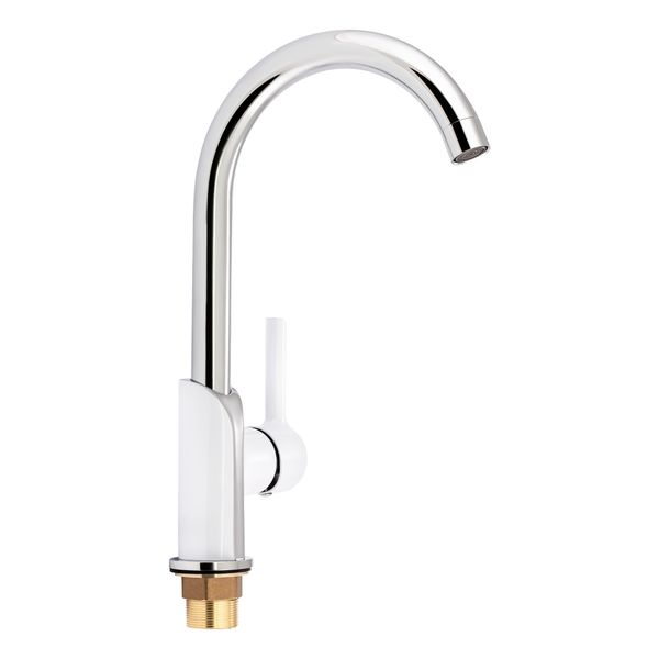 Смеситель для кухни Qtap Grand QTGRAWCR007F Chrome/White SD00039613 фото