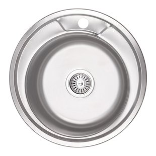 Кухонна мийка Lidz 490-A 0,6 мм Micro Decor (LIDZ490AMDEC06) SD00040383 фото