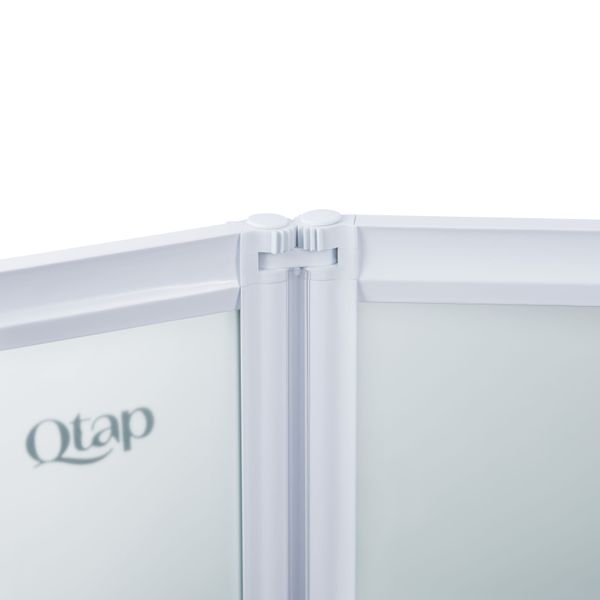 Штора на ванну Qtap Gemini WHI401114RP4 стекло Pear 4 мм, 110x140 см GEMWHI401114RP4 фото