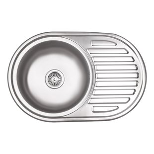 Кухонна мийка Lidz 7750 0,6 мм Micro Decor (LIDZ7750MDEC06) SD00040386 фото
