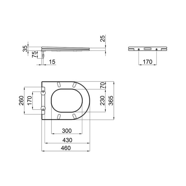 Сиденье для унитаза Qtap (Swan, Jay) с микролифтом Slim QT1699SC5176W QT99SC5176W фото