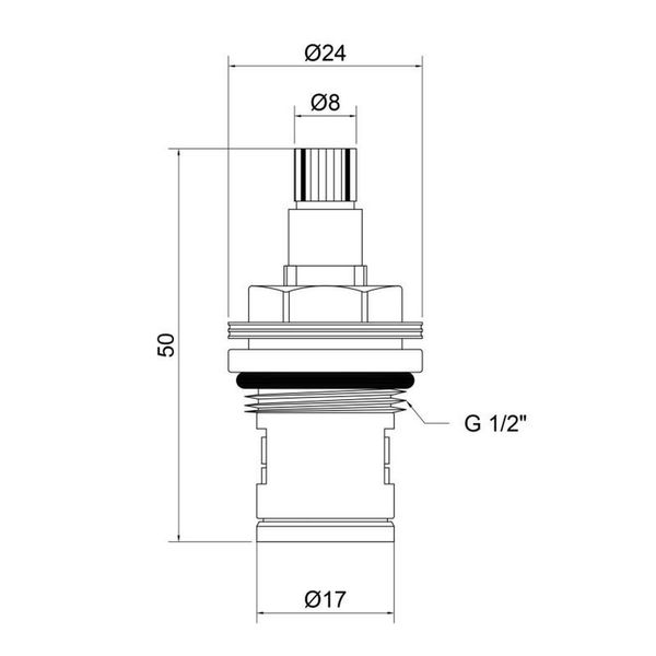 Кран-букса Lidz (CRM) 53 01 000 00 1/2" LIDZCRM530100000 фото