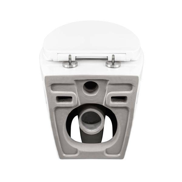 Унитаз подвесной Qtap Leo безободковый с сиденьем Soft-close QT11331002ERW SD00042550 фото