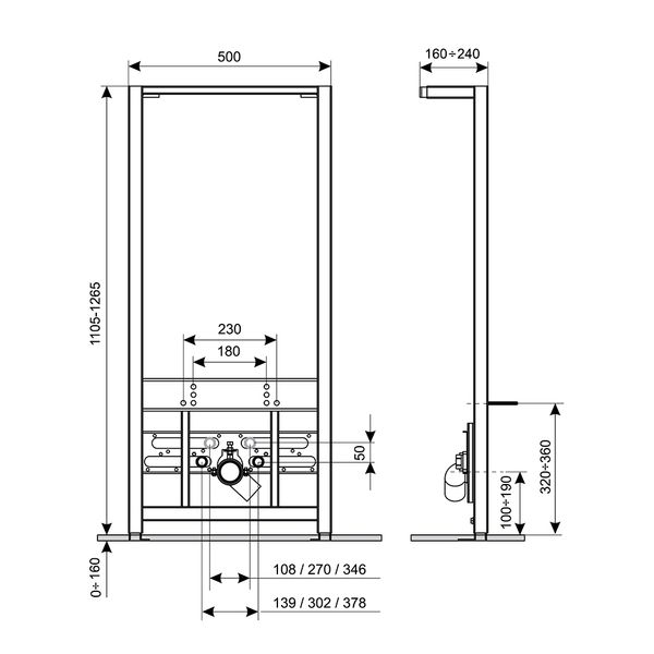 Инсталляция для биде Qtap Nest QT0155706B QT0155706B фото