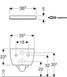 Унитаз подвесной GEBERIT iCon Rimfree 500.784.01.1 с сиденьем Soft Close дюропласт 500.835.01.1 фото 3