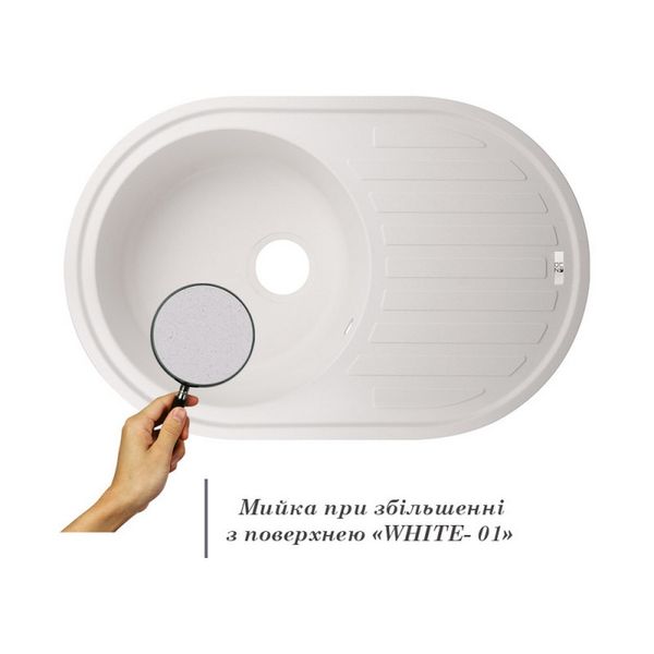 Кухонная мойка Lidz 780x500/200 WHI-01 (LIDZWHI10780500200) SD00039798 фото