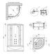 Гідромасажний бокс Lidz Tani SBM90x90.SAT.HIGH.GR, скло тоноване 4 мм SD00039866 фото 18