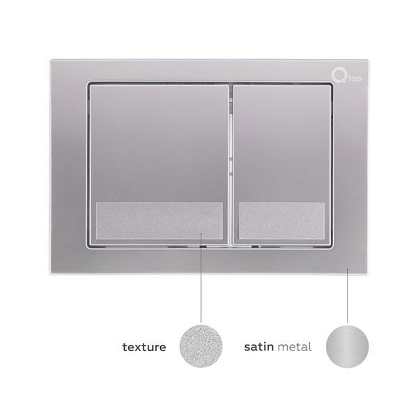 Комплект: Qtap Nest ST Инсталляция для унитаза 4 в 1 (клавиша смыва 150x220x13 мм, Satin, квадратная) SD00040864 фото