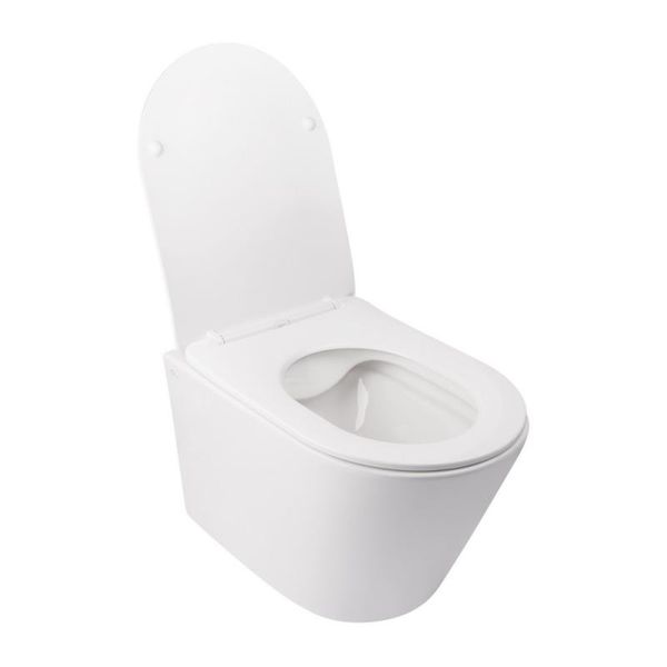 Унитаз подвесной Qtap Swan безободковый Ultra Quiet с сиденьем Soft-close QT16335179W QT16335179W фото