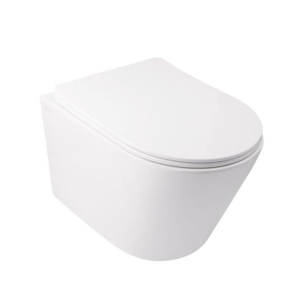 Унитаз подвесной Qtap Swan безободковый Ultra Quiet с сиденьем Soft-close QT16335179W QT16335179W фото