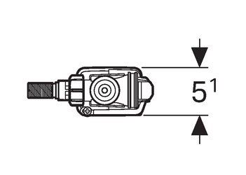 GEBERIT Тип333 Впускнй клапан, підведення води збоку, 3/8, ніпель з латуні 136.723.00.3 136.723.00.3 фото