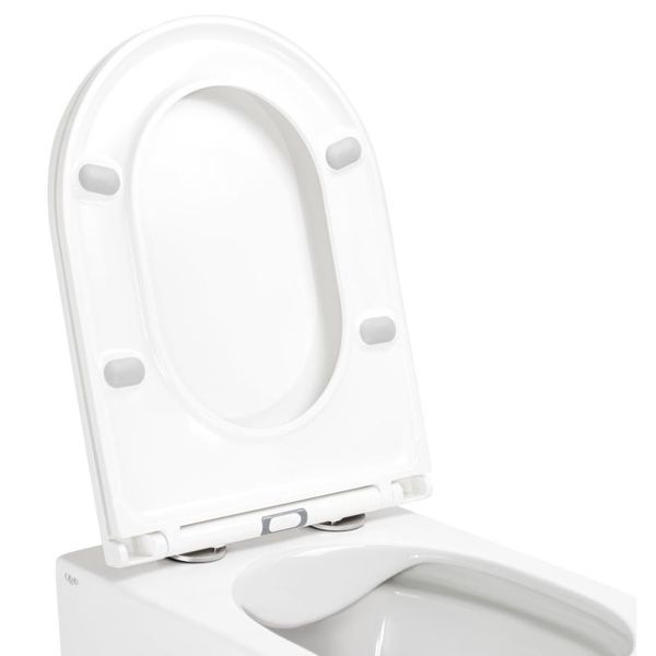 Унитаз подвесной Qtap Scorpio безободковый Ultra Quiet с сиденьем Soft-close QT1433053EUQW SD00050898 фото