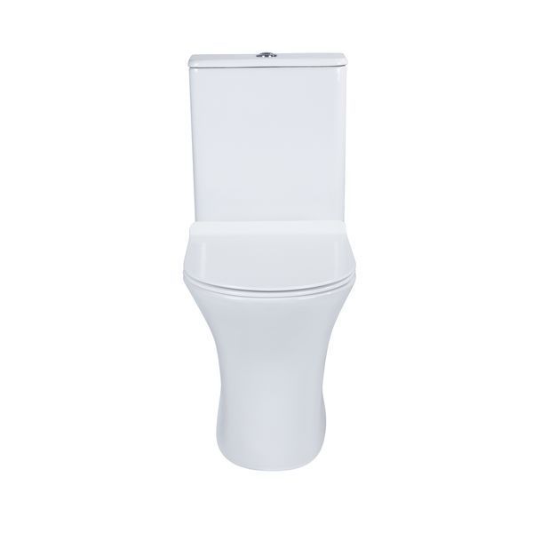 Унітаз-компакт Qtap Presto безобідковий з сідінням Soft-close QT24221217AW SD00045982 фото