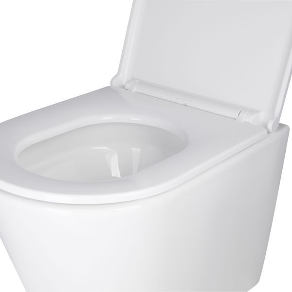 Унитаз подвесной Qtap Scorpio безободковый Ultra Quiet с сиденьем Soft-close QT1433053EUQW SD00050898 фото