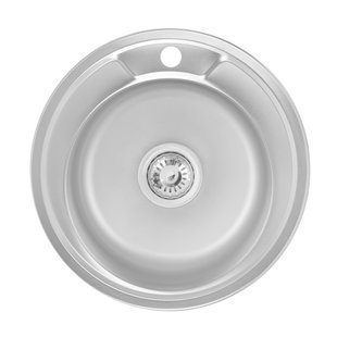 Кухонна мийка Lidz 490-A 0,6 мм Satin (LIDZ490ASAT06) SD00027748 фото