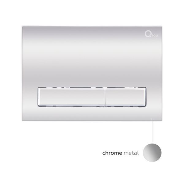 Комплект: Qtap Nest ST Инсталляция для унитаза 4 в 1 (клавиша смыва 150x220x13 мм, Chrome, линейная) SD00040867 фото