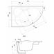 Ванна акрил. Cersanit KALIOPE 153х100, левая+НОЖКИ ТИП 1 S301-024 фото 2