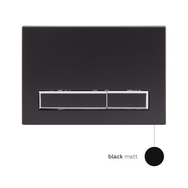Комплект: Qtap Nest ST Инсталляция для унитаза 4 в 1 (Клавиша смыва 150x220x13 мм, Matt Black, линейная) SD00040869 фото