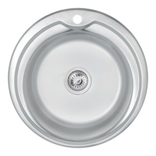 Кухонна мийка Lidz 510-D 0,6 мм Satin (LIDZ510DSAT06) SD00027760 фото