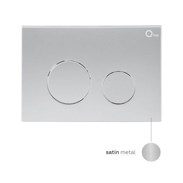 Комплект: Qtap Nest ST Инсталляция для унитаза 4 в 1 (Клавиша смыва 150x220x13 мм, Satin, круглая) SD00040871 фото