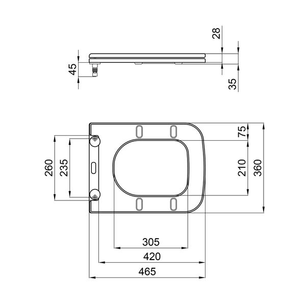 Сиденье для унитаза Qtap (Tern) с микролифтом Slim QT99HXU10W QT99HXU10W фото