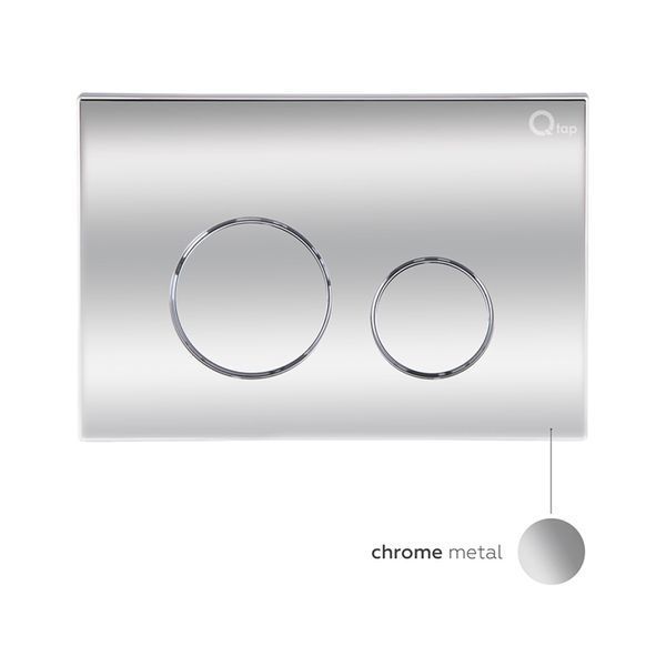 Комплект: Qtap Nest ST Инсталляция для унитаза 4 в 1 (клавиша смыва 150x220x13 мм, хром, круглая) SD00040872 фото