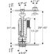 Сливной клапан Geberit 282.303.21.2 Impuls290, двойной смыв 282.303.21.2 фото 2