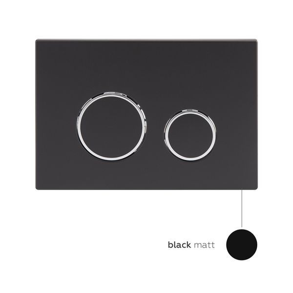 Комплект: Qtap Nest ST Инсталляция для унитаза 4 в 1 (Клавиша смыва 150x220x13 мм, Matt Black, круглая) SD00040873 фото