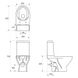 Унитаз-компакт Cersanit 652 MODUO CLEAN ON 011 гор слив, 3/5,нижн подв+сид дюр медл пад легкосъемное K116-004 фото 2