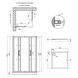Набор Qtap душевая кабина Taurus CRM1099SC6 Clear 2020x900x900 мм + поддон Tern 309912C 90x90x12 см с сифоном SD00048948 фото 15