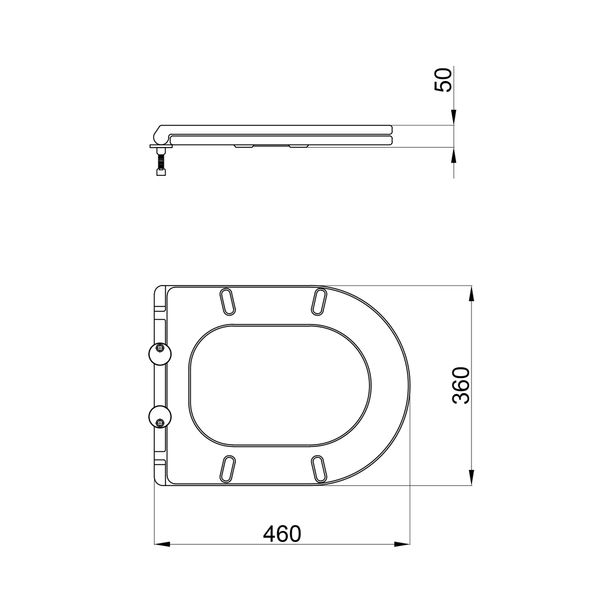 Сиденье для унитаза Qtap (Robin, Scorpio) с микролифтом Slim QT99HY2049W QT99HY2049W фото