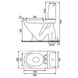 Унітаз-компакт Cersanit 34 EKO 021 верт злив,3/6,нижн підв+сид поліпр пластик кріпл K07-148 фото 3