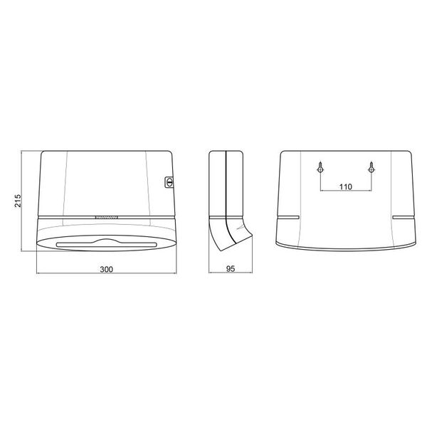 Держатель для бумажных полотенец Qtap Pohodli 300 мм QTDR600WP White (Držák) SD00042873 фото