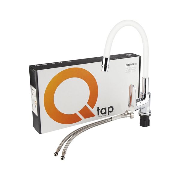 Змішувач для кухні Qtap Linea CRW 007F з рефлекторним виливом QTLINCRW007F фото