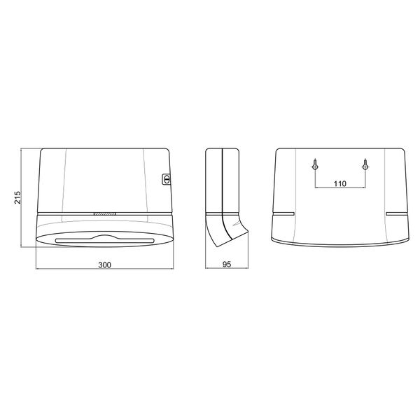 Тримач для паперових рушників Qtap Pohodli 300 мм QTDR600SP Brushed Nickel (Pobut) SD00042875 фото