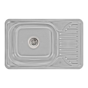 Кухонна мийка Lidz 6642 0,8 мм Micro Decor (LIDZ6642MDEC08) SD00038857 фото