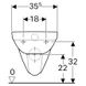Унітаз підвісний Geberit SELNOVA Rimfree, овальна, б/сидіння 500.265.01.1 фото 2